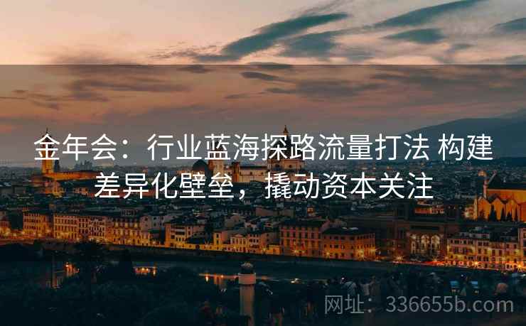 金年会：行业蓝海探路流量打法 构建差异化壁垒，撬动资本关注