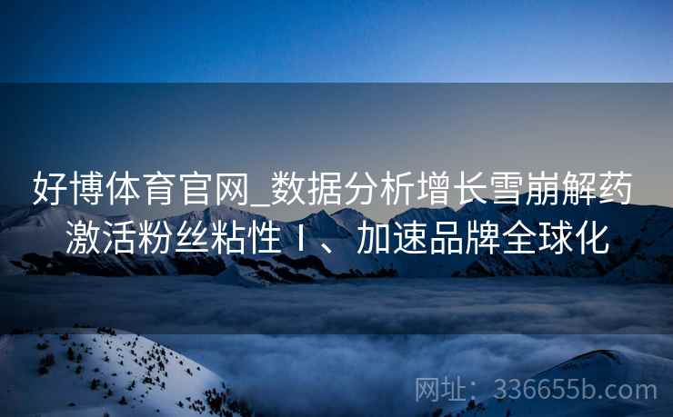 好博体育官网_数据分析增长雪崩解药 激活粉丝粘性Ⅰ、加速品牌全球化