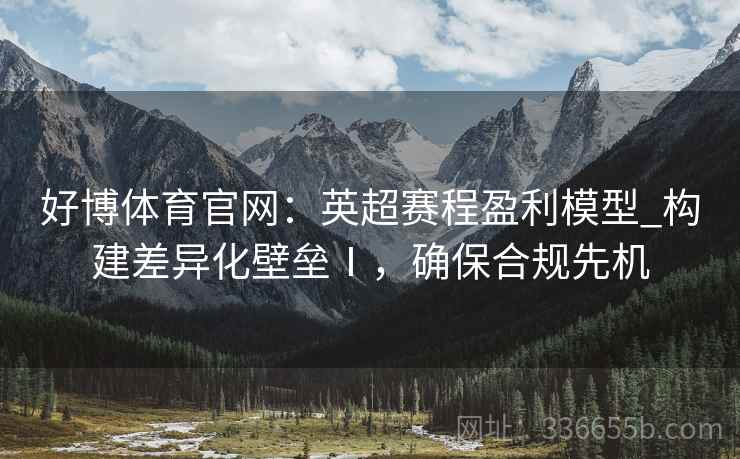 好博体育官网：英超赛程盈利模型_构建差异化壁垒Ⅰ，确保合规先机