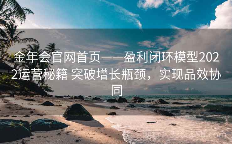 金年会官网首页——盈利闭环模型2022运营秘籍 突破增长瓶颈，实现品效协同