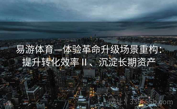 易游体育—体验革命升级场景重构：提升转化效率Ⅱ、沉淀长期资产
