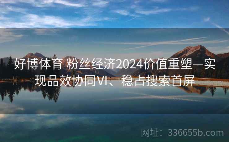 好博体育 粉丝经济2024价值重塑—实现品效协同Ⅵ、稳占搜索首屏